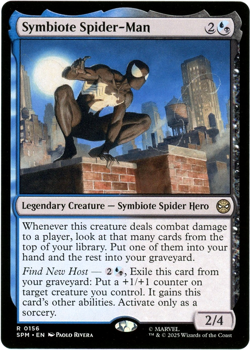 Symbiote Spider-Man - 0156 - Marvel's Spider-Man MTG - NM/M Ships Now - Image 1