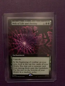 Web Of Life And Destiny Mtg Spider-Man Mythic 0268 Extended Art Non Foil - Image 1