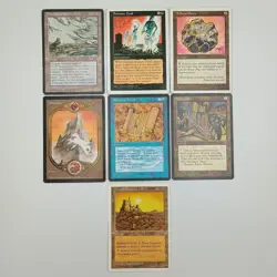 Magic: The Gathering Vintage MTG Lot x7 – City of Brass, Thawing Glaciers + More - Image 1