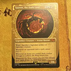 Sauron, the Dark Lord 0329 Showcase Borderless Mythic LTR EN - Image 1