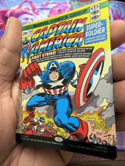 MTG Marvel Captain America, Super-Soldier #387 Borderless Comic Cover foil NM/M - Image 3