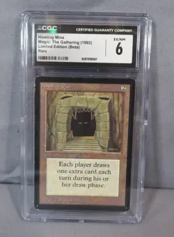 HOWLING MINE Limited Ed. BETA Rare 1993 MTG Magic Card Graded CGC 6 Ex/NM - Image 1
