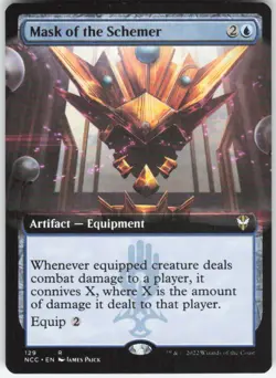 Mask of the Schemer (Extended Art) R Commander: Streets of New Capenna 129 NM - Image 1
