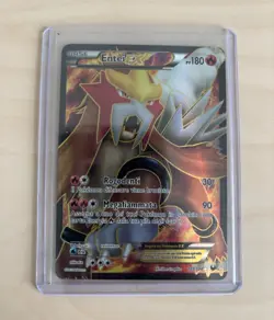 The Pokemon Company Pokemon TCG Entei EX 103/108 XY UR Holo IT 180HP - Image 1