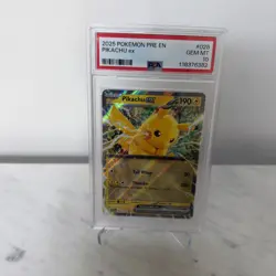 Pokemon TCG Pikachu EX Prismatic Evolutions Double Rare Holo Card 028/131 - Image 1