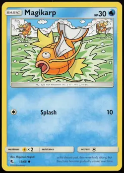 Magikarp 15/68 Common Hidden Fates Pokemon Lightly Played - Image 1