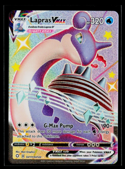 Lapras VMax (SV111/SV122) Shiny Vault -- Pokemon TCG: Shining Fates -- NM - Image 1