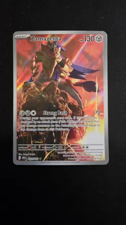 Pokemon TCG Zamazenta 201/182 Illustration Rare Sv10: Destined Rivals NM English - Image 1