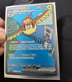 Pokemon TCG Pidgeot ex 225/197 SV03 Obsidian Flames SIR Full Art Holo Eng - Image 1