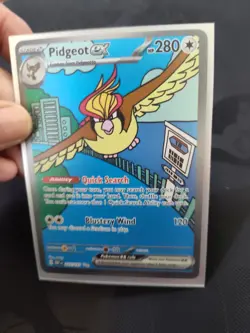 Pokemon TCG Pidgeot ex 225/197 SV03 Obsidian Flames SIR Full Art Holo Eng - Image 3