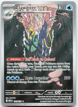 Clawitzer 141/132 Illustration Rare Mega Evolution Pokemon Holo Near Mint - Image 1