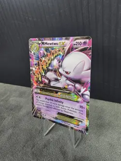 M Mewtwo EX 64/162 Breakthrough Full Art Ultra Rare Pokemon TCG English LP/MP - Image 2