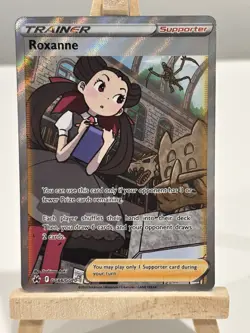 Roxanne GG66/GG70 Ultra Rare Crown Zenith Galarian Gallery Pokemon Holo NM - Image 1