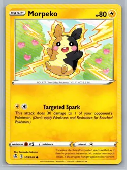 Morpeko 109/264 Fusion Strike Common Pokemon TCG 2021 - Image 1