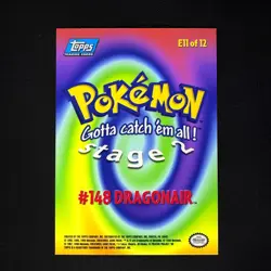 Mewtwo Strikes Back topps Pokemon The First Movie Rainbow Foil E11 Dragonair - Image 2