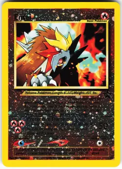 Entei 34/53 Pokemon WoTC Promo Reverse Holo Promo LP - Image 1