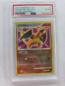 Pokemon TCG Charizard Secret Wonders Reverse Holo Card 3/132 - Image 1