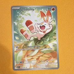 The Pokemon Company Scorbunny 225/217 Scarlet & Violet Illustration Rare Holo - Image 1