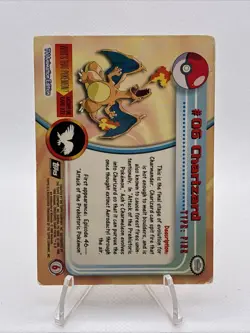 Topps 1999 Charizard #06 TV Animation Edition Non-Holo Pokemon - Image 2