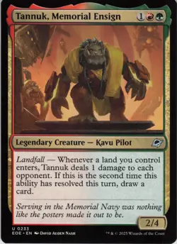 Tannuk, Memorial Ensign U Edge of Eternities 233 NM Normal MTG - Image 1