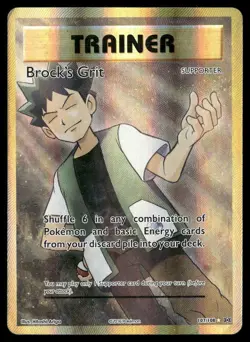 Brock's Grit 107/108 Ultra Rare Evolutions Pokemon Holo MP - Image 1