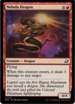 Nebula Dragon C Edge of Eternities 147 NM MTG - Image 1