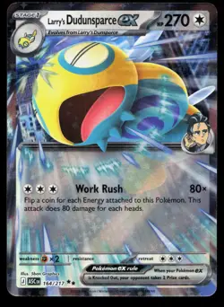 Larry's Dudunsparce ex 164/217 NM Ascended Heroes Double Rare Pokemon - Image 1