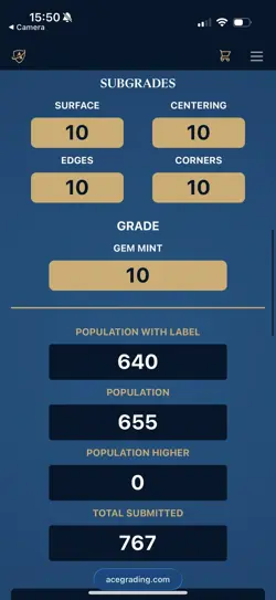 Mega Dragonite ex 246/193 Ace 10 Perfect Subgrades Japanese Mega Dream Pokemon - Image 3