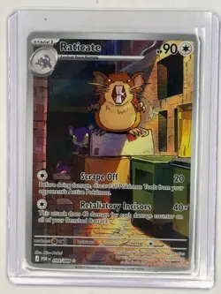 Pokemon TCG Raticate 099/088 ME03 Perfect Order Illustration Rare IR Holo NM - Image 1