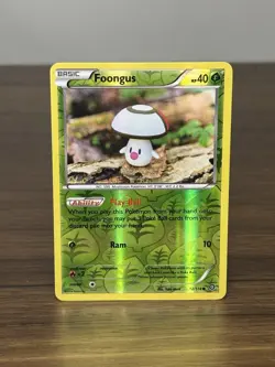 Foongus 12/114 Steam Siege Reverse Holo Pokemon Card Yuka Morii - Image 1