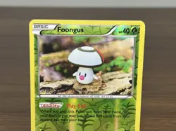 Foongus 12/114 Steam Siege Reverse Holo Pokemon Card Yuka Morii - Image 2