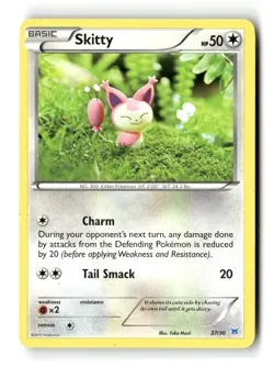 Skitty XY Trainer Kit Latios 27/30 Pokemon Heavily Played - Image 1