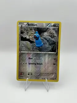 Beldum 47/98 Pokemon XY Reverse Holo Ancient Origins Yuka Morii Clay Art - Image 1