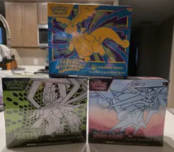 Pokemon Center Etb Bundle Ascending Heros, Chaos Rising, And Perfect Order - Image 1