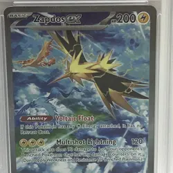 ZAPDOS EX 2023 POKEMON 151 SPECIAL ILLUSTRATION RARE #202 PSA 10 - Image 2