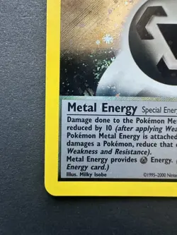 Metal Energy 19/111 Neo Genesis Holo 1st Edition MP small crease top left - Image 3
