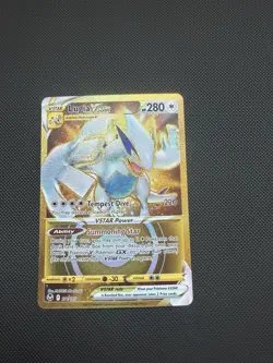 Pokemon TCG Lugia VSTAR Gold Secret Rare Silver Tempest - Image 1