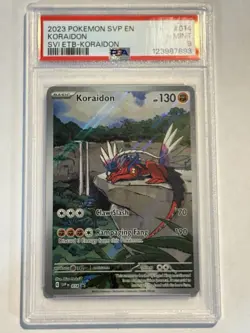 2023 POKEMON SVP EN-SV BLACK STAR PROMO #014 KORAIDON PSA 9 - Image 2