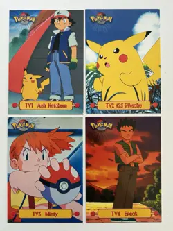 Topps Pokemon Series 1 Complete Puzzle Set TV1-TV13 Blue label LP - Image 2