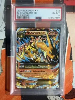 Pokemon XY Flashfire #13/106 M Charizard EX – PSA 8 NM - MT (2014) - Image 1