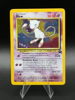 Mew *💫holding swirl* (Black Star Promo) *Holo* WoTC Pokemon TCG - Image 1