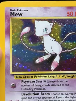 Mew *💫holding swirl* (Black Star Promo) *Holo* WoTC Pokemon TCG - Image 4