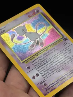 Mew *💫holding swirl* (Black Star Promo) *Holo* WoTC Pokemon TCG - Image 5