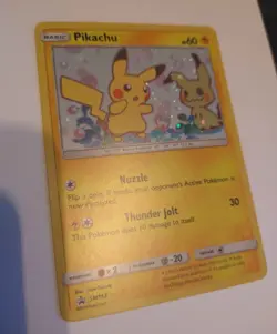 Pokemon TCG Pikachu SM162 Sun & Moon Promo Holo Promo Basic English 2019 LP* - Image 1