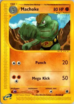 MACHOKE 85/165 UNCOMMON EXPEDITION BASE SET POKEMON LP - Image 1