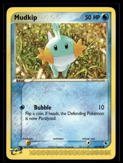 Pokemon TCG e-Reader Ruby and Sapphire #59/109 Mudkip - Image 1