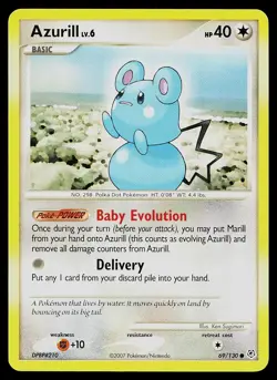 Pokemon Card - Azurill Diamond & Pearl 69/130 Common - Image 1