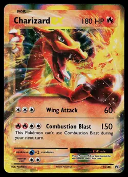 Pokemon Card - Charizard EX Evolutions 12/108 Holo EX Rare - Image 1