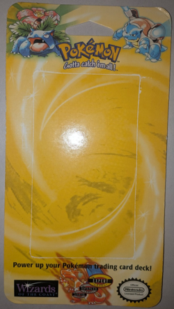 Vintage 1999 Pokemon Base Set Empty Blister Cardboard Bubble WOTC Unlimited Pack - Image 3