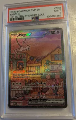 2023 Pokemon English Ultra Premium Collection MEW ex SVP 053 Black Star PSA 9 - Image 2